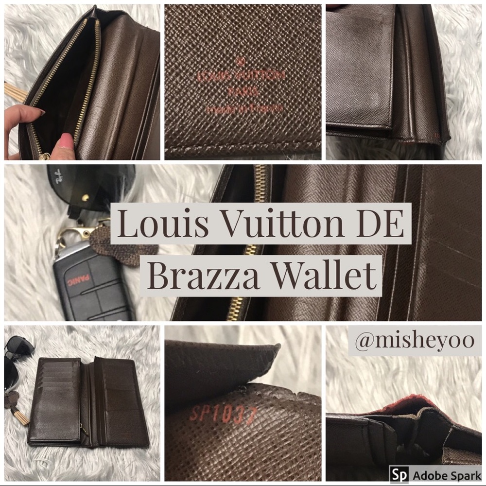 AUTH Louis Vuitton DE Brazza Wallet - Picture 2 of 6